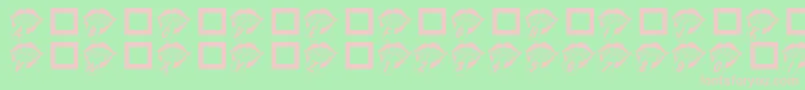 Rmmouthy Font – Pink Fonts on Green Background