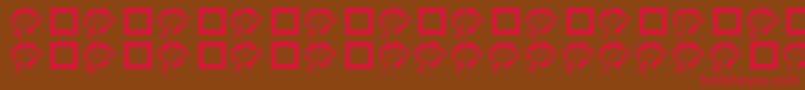Rmmouthy Font – Red Fonts on Brown Background