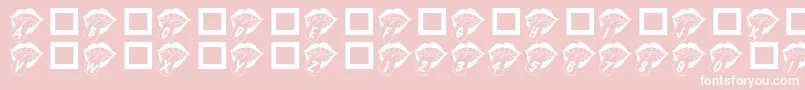 Rmmouthy Font – White Fonts on Pink Background