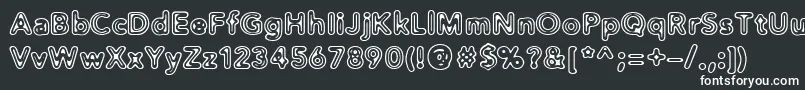 Distro2Extinct Font – White Fonts on Black Background