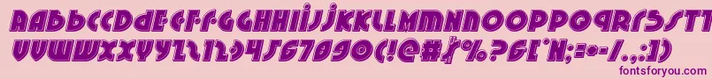 Neuralnomiconbevelital-fontti – violetit fontit vaaleanpunaisella taustalla