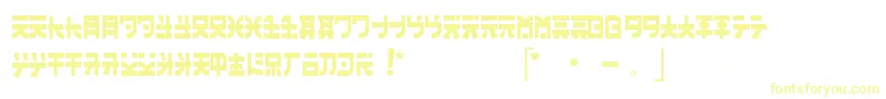 Banzai-fontti – keltaiset fontit