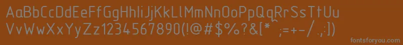 Шрифт GostTypeBu – серые шрифты на коричневом фоне