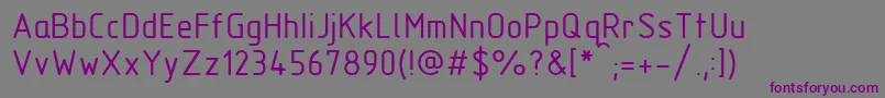 GostTypeBu Font – Purple Fonts on Gray Background