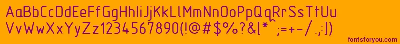 GostTypeBu Font – Purple Fonts on Orange Background
