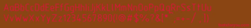 GostTypeBu Font – Red Fonts on Brown Background