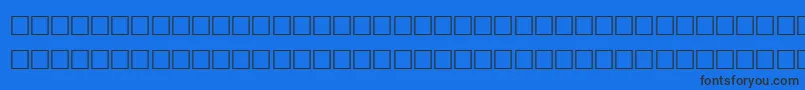 フォントSigns – 黒い文字の青い背景