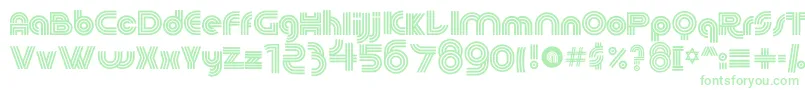 60sPop Font – Green Fonts on White Background