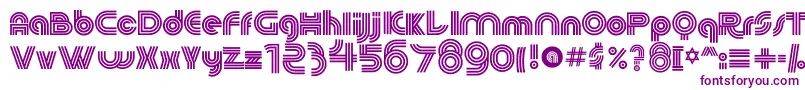 Więcej informacji o czcionce 60sPop Czcionka 60sPop – fioletowe czcionki