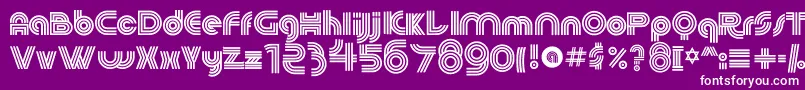 60sPop Font – White Fonts on Purple Background