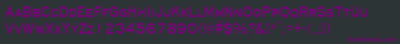 Шрифт EyechartcondensedBold – фиолетовые шрифты на чёрном фоне