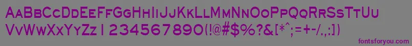 Шрифт EyechartcondensedBold – фиолетовые шрифты на сером фоне