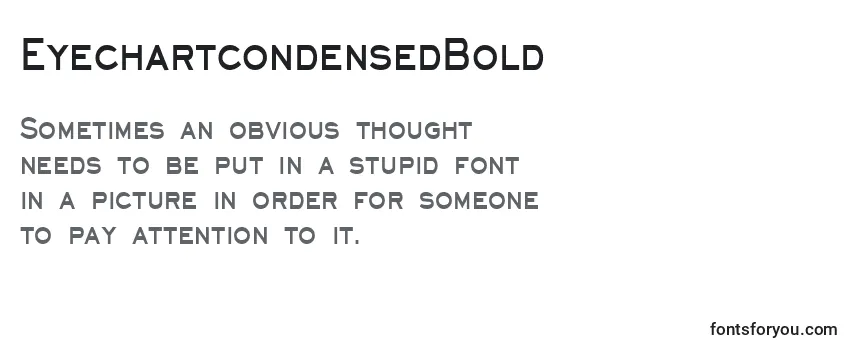 EyechartcondensedBold Font