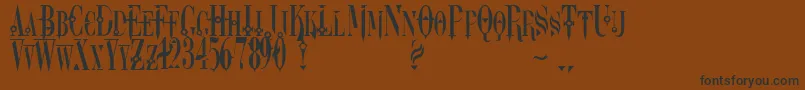 Dreamscar Font – Black Fonts on Brown Background