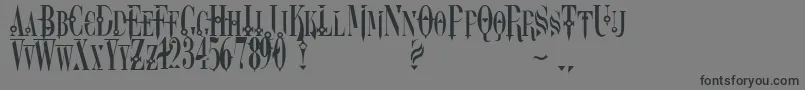 フォントDreamscar – 黒い文字の灰色の背景