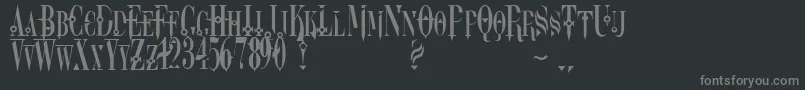 Шрифт Dreamscar – серые шрифты на чёрном фоне
