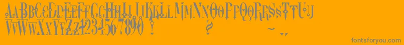 Шрифт Dreamscar – серые шрифты на оранжевом фоне