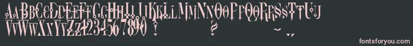 Dreamscar Font – Pink Fonts on Black Background