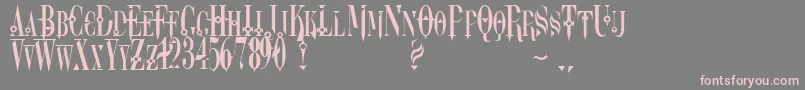 Dreamscar Font – Pink Fonts on Gray Background