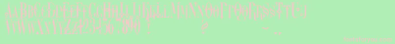 Dreamscar Font – Pink Fonts on Green Background