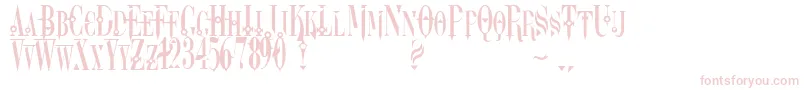 Dreamscar-fontti – vaaleanpunaiset fontit valkoisella taustalla