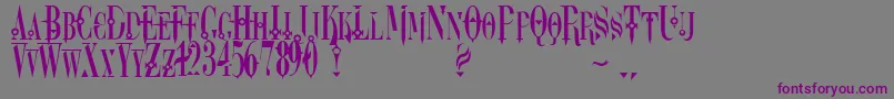 Dreamscar Font – Purple Fonts on Gray Background