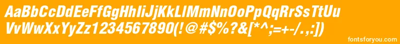 More about HelioscondblackcItalic Font HelioscondblackcItalic Font – White Fonts on Orange Background