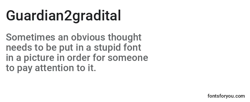 Guardian2gradital Font