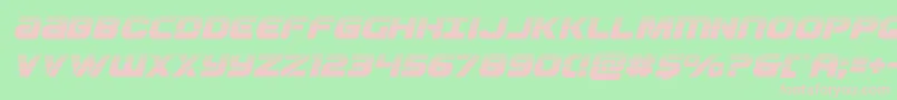 Ozdahalfital Font – Pink Fonts on Green Background