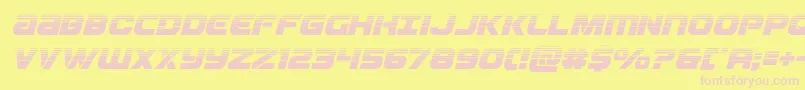 Ozdahalfital Font – Pink Fonts on Yellow Background