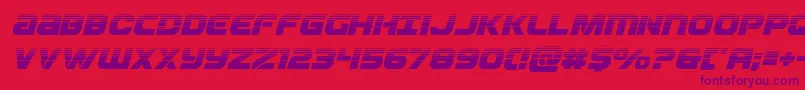 Ozdahalfital Font – Purple Fonts on Red Background