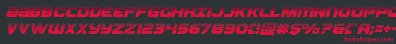 Ozdahalfital Font – Red Fonts on Black Background