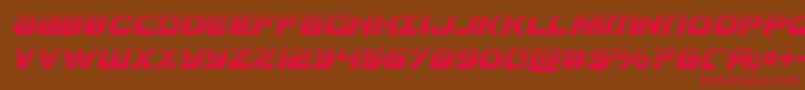 Ozdahalfital Font – Red Fonts on Brown Background