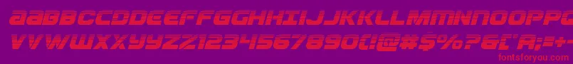 Ozdahalfital Font – Red Fonts on Purple Background