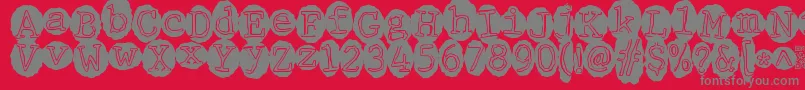 Подробнее о шрифте Meltingrecords Шрифт Meltingrecords – серые шрифты на красном фоне