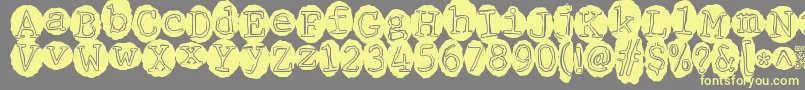 More about Meltingrecords Font Meltingrecords Font – Yellow Fonts on Gray Background