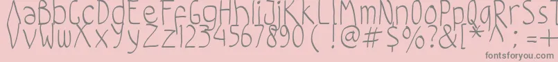 ClrdBastard Font – Gray Fonts on Pink Background
