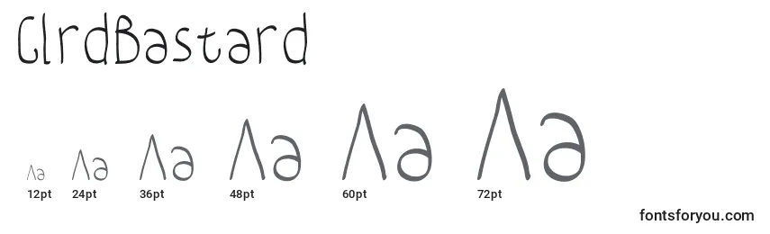 ClrdBastard Font Sizes
