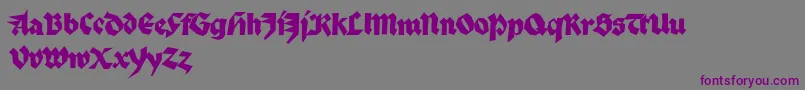 PalmonaReduced Font – Purple Fonts on Gray Background