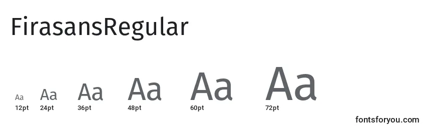 FirasansRegular Font Sizes