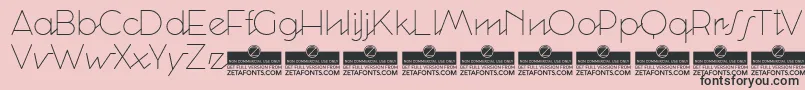 CocosignumcorsivoitalicoUltTrial Font – Black Fonts on Pink Background