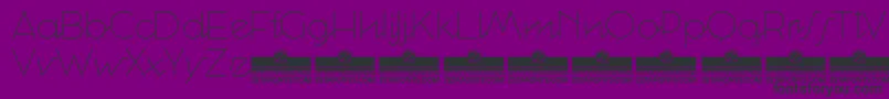 CocosignumcorsivoitalicoUltTrial Font – Black Fonts on Purple Background