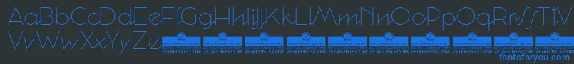 CocosignumcorsivoitalicoUltTrial Font – Blue Fonts on Black Background