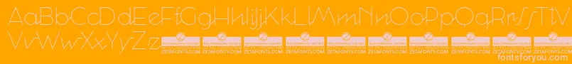 CocosignumcorsivoitalicoUltTrial Font – Pink Fonts on Orange Background