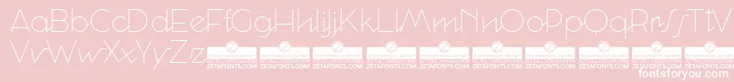 CocosignumcorsivoitalicoUltTrial Font – White Fonts on Pink Background