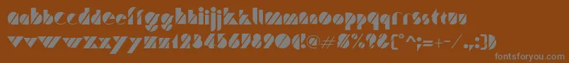 Шрифт TruffleRegular – серые шрифты на коричневом фоне
