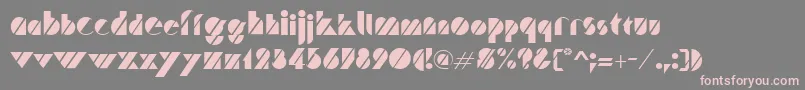 Police TruffleRegular – polices roses sur fond gris