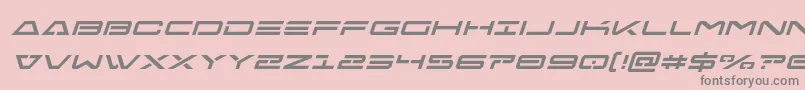 Freeagentital Font – Gray Fonts on Pink Background