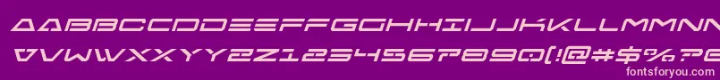 Freeagentital Font – Pink Fonts on Purple Background