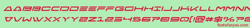 Freeagentital-fontti – punaiset fontit vihreällä taustalla